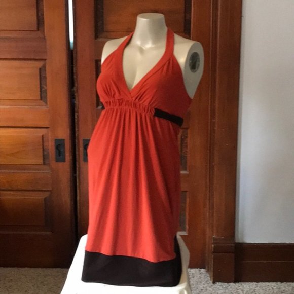 Y2K Nouvelle Couture Custom Tailored Flouncy Retro Halter Dress - Picture 5 of 10